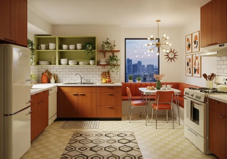 Retro Mid Century Modern Apartment Kitchen Ideas