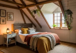 Slanted Roof Bedroom Ideas for Warm Cottage Vibes