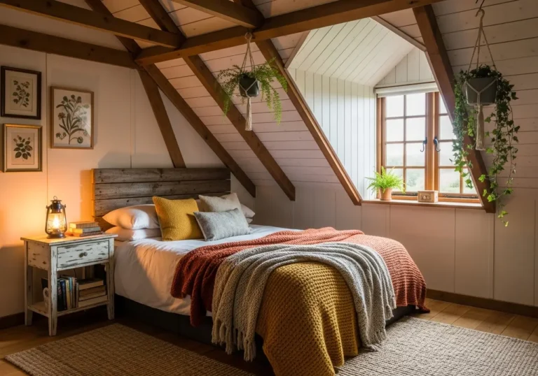 Slanted Roof Bedroom Ideas for Warm Cottage Vibes