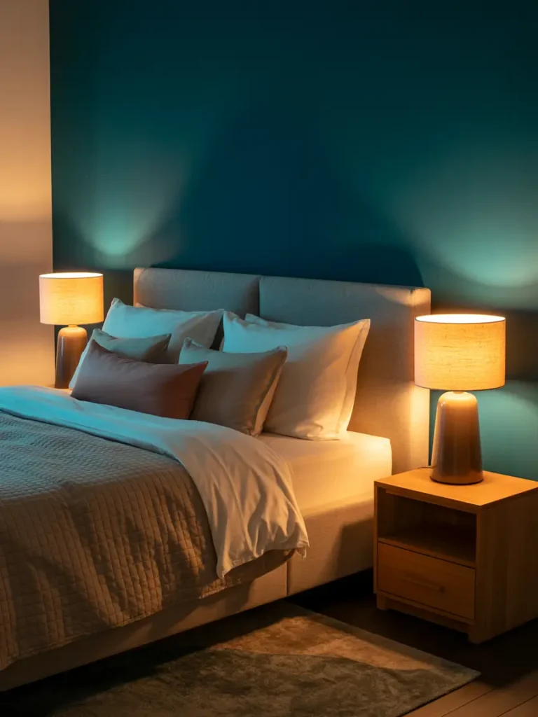 Soft Teal Lighting Mood