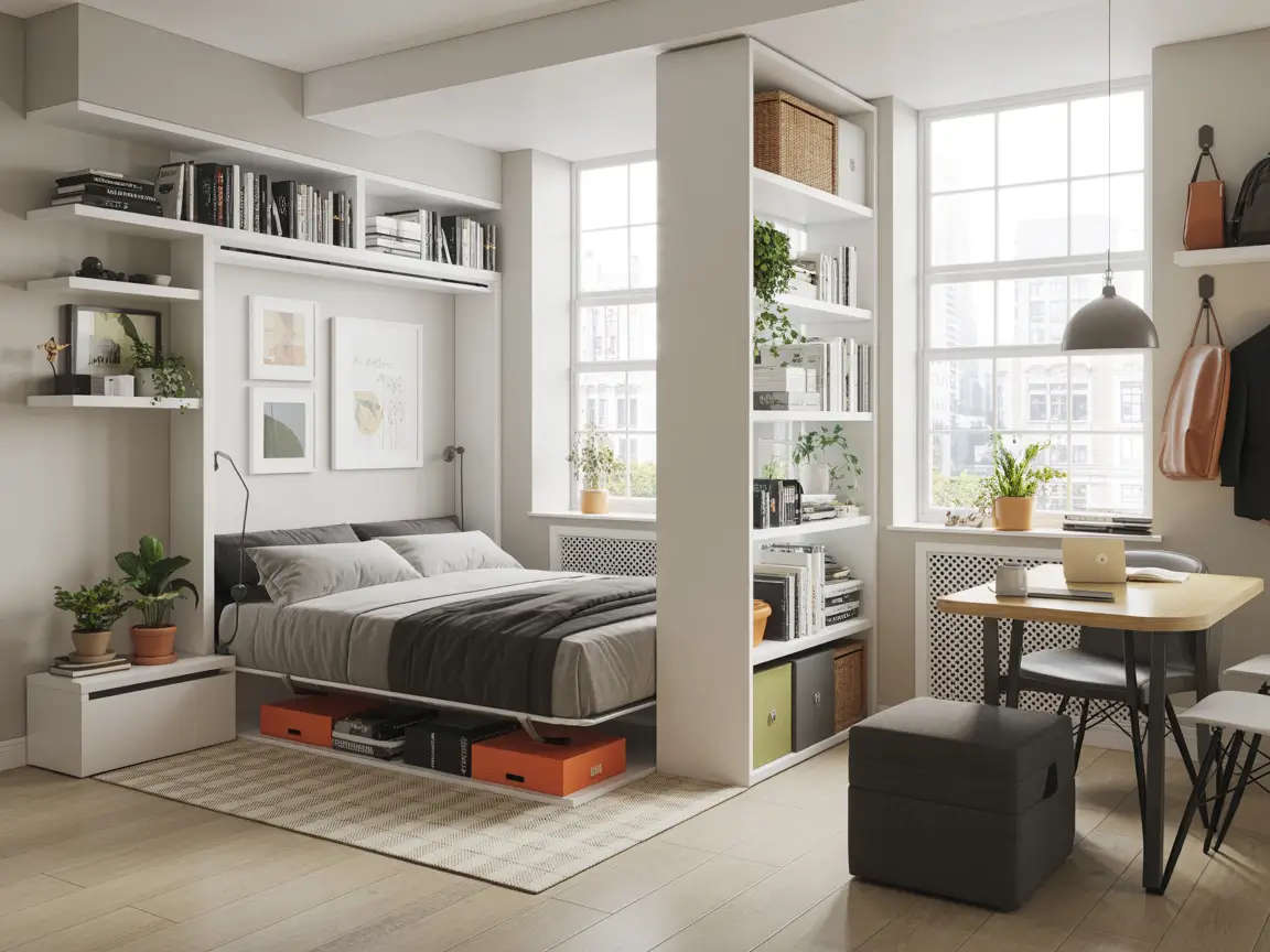 Studio Apartment Storage Hacks for Small Space Living