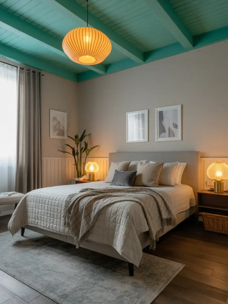 Teal Ceiling Surprise
