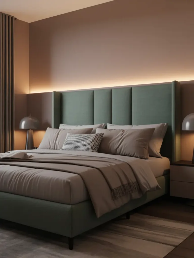 Teal Headboard Statement
