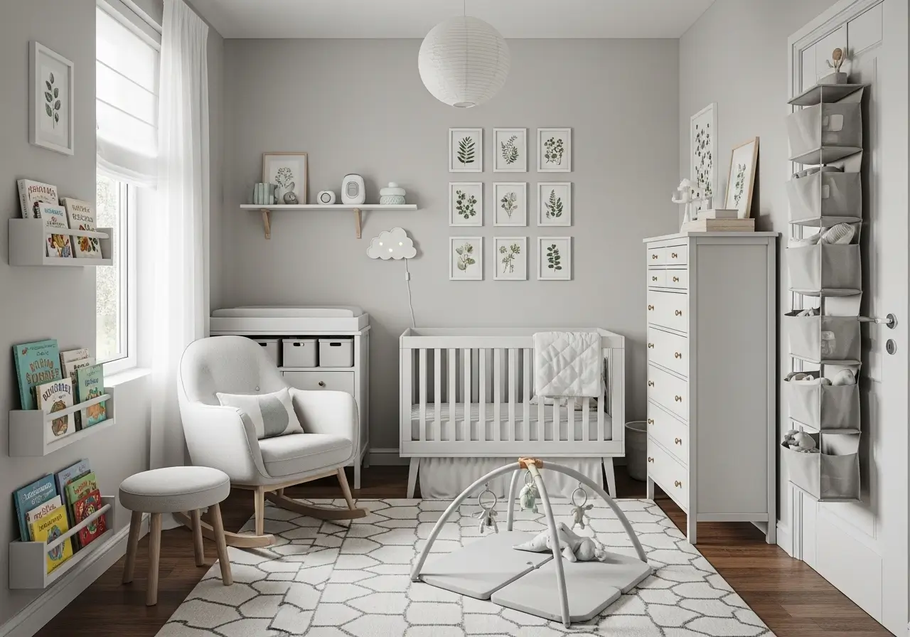 Tiny Apartment Baby Nurseries With Space-Saving Decor