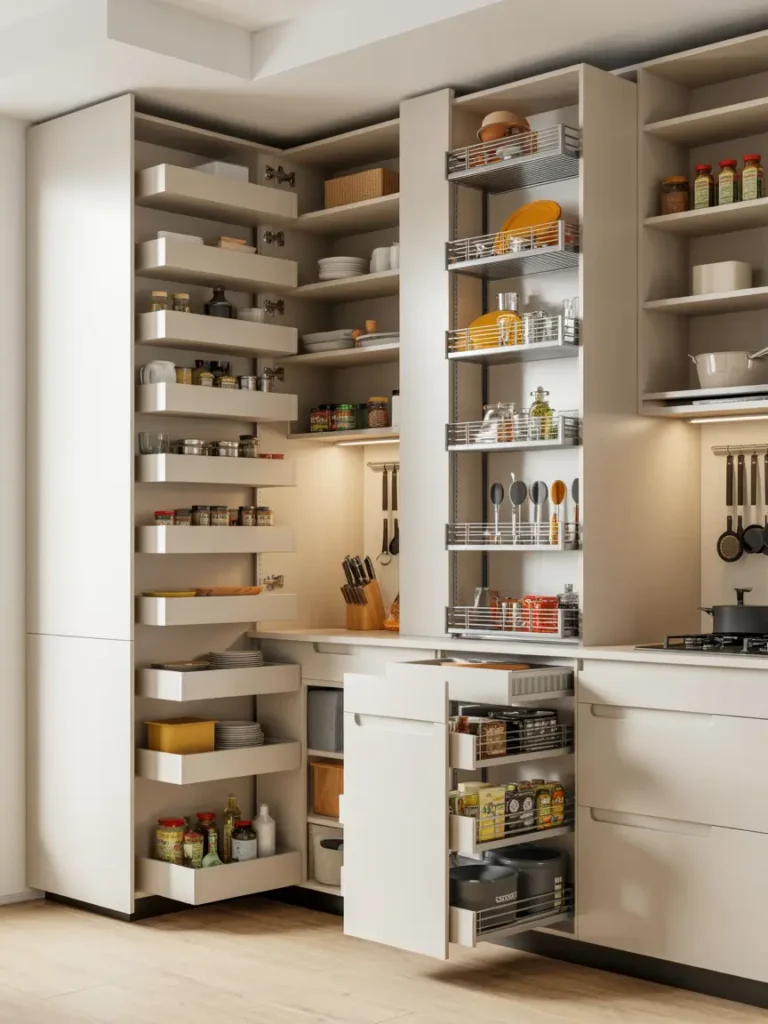Vertical Kitchen Storage