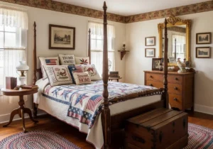 Vintage Americana Bedroom Decor with Antique Country Touches