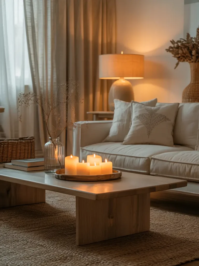Warm Candle Styling