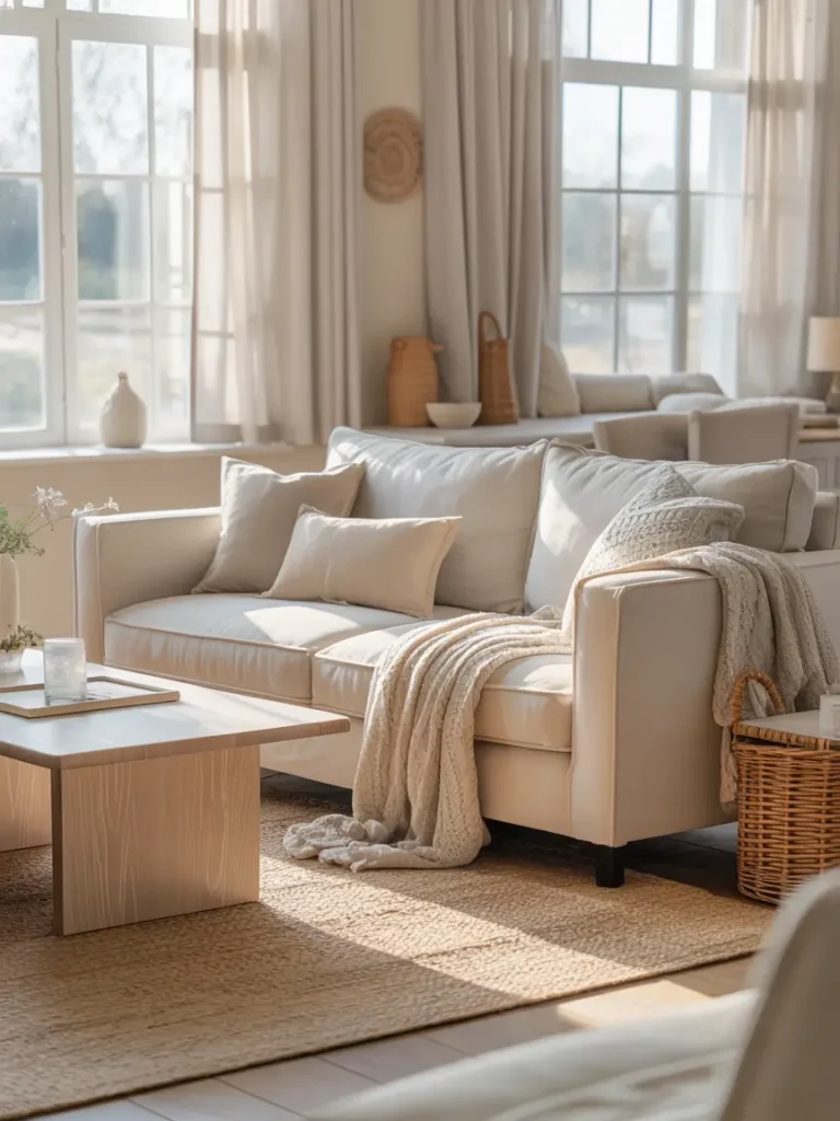 Warm Linen Sofa