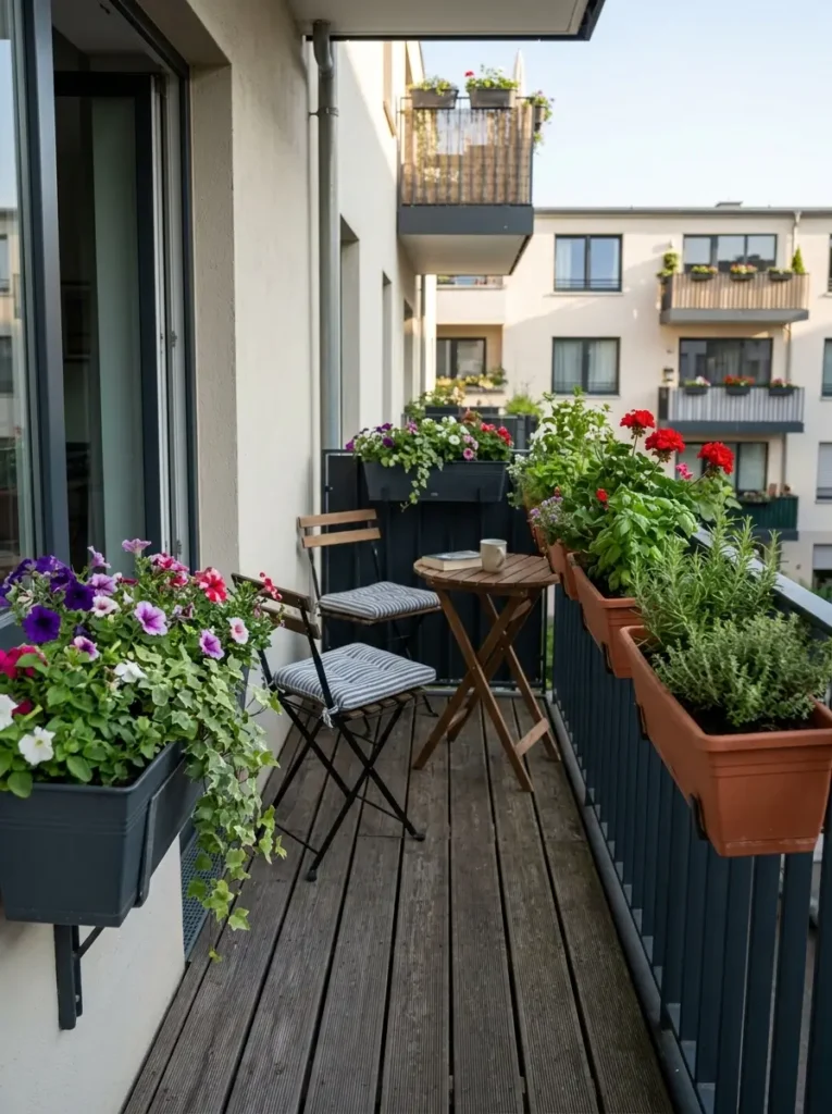 Add Railing Planters to Free the Floor