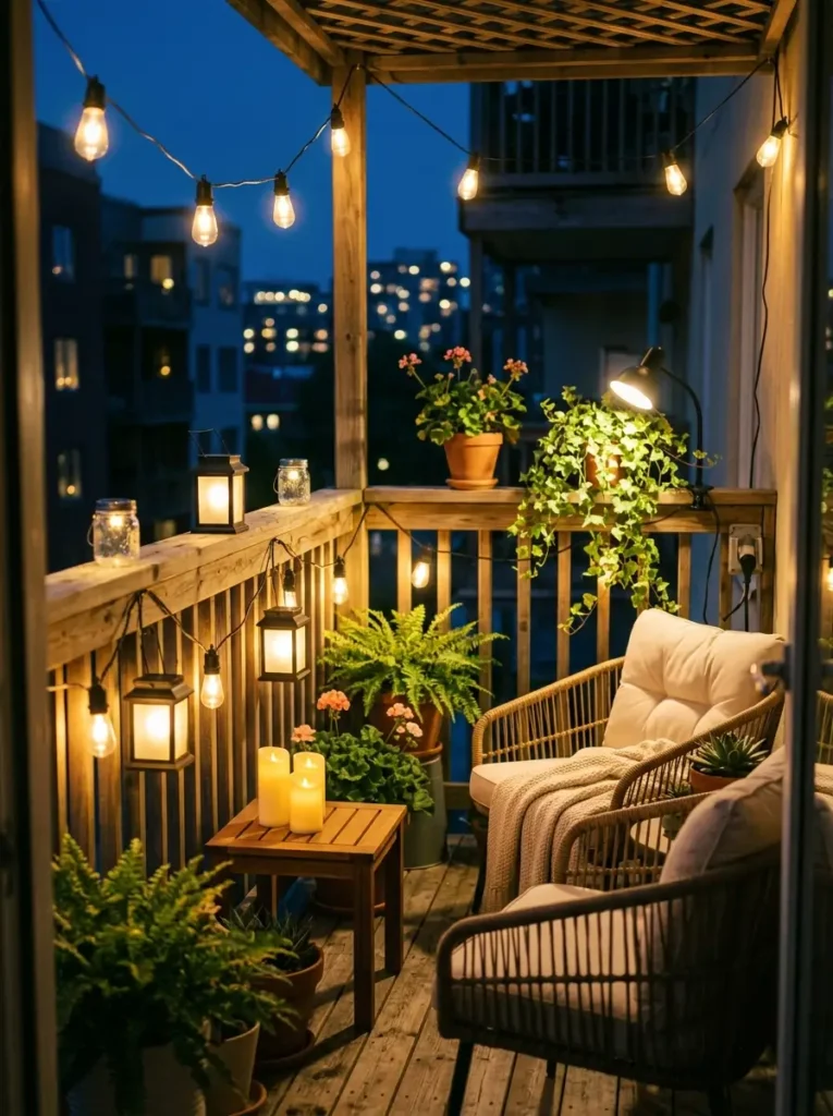 Add Warm Balcony Lighting