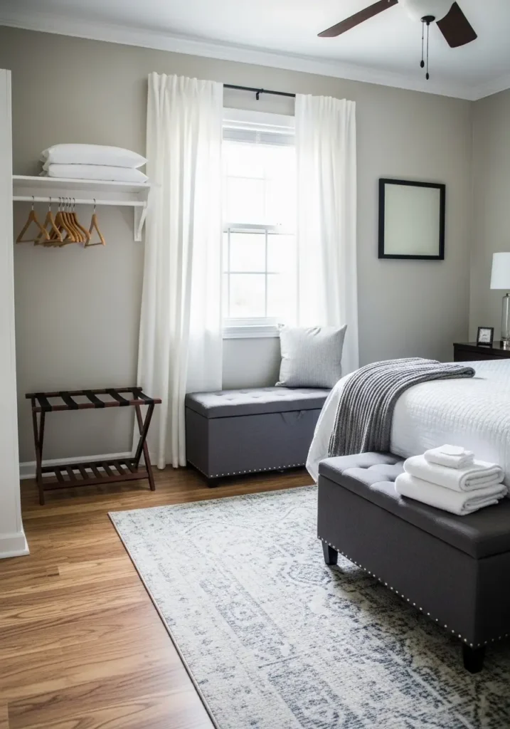 Add a Luggage Spot or Small Bench