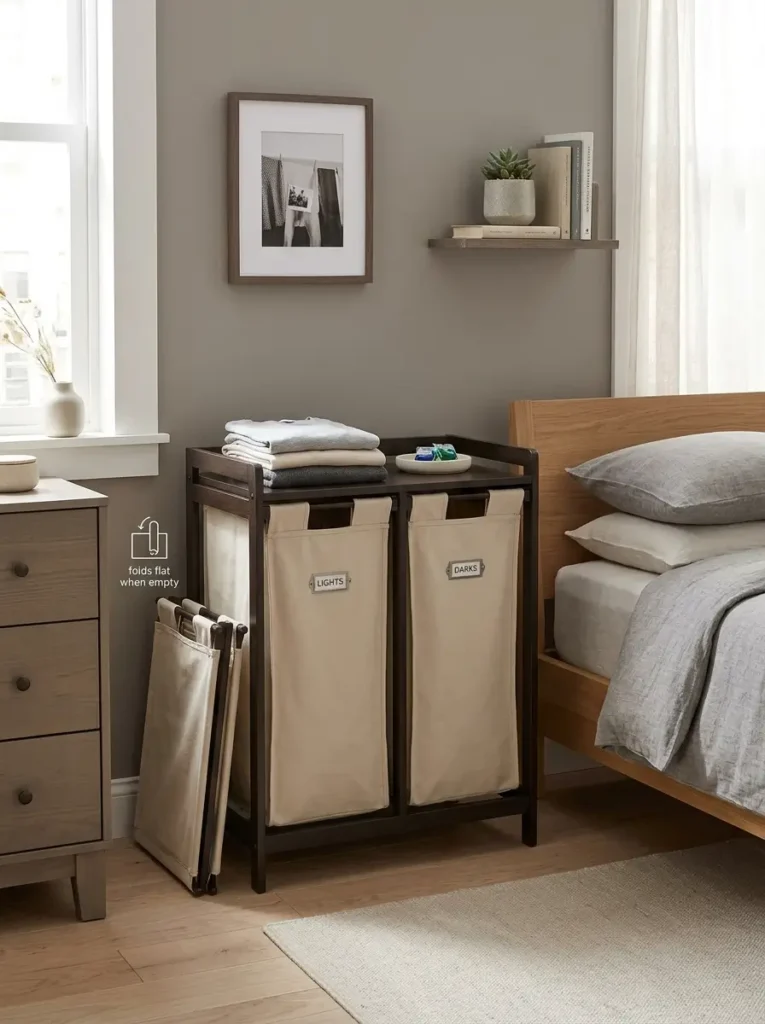 Add a Narrow Laundry Hamper