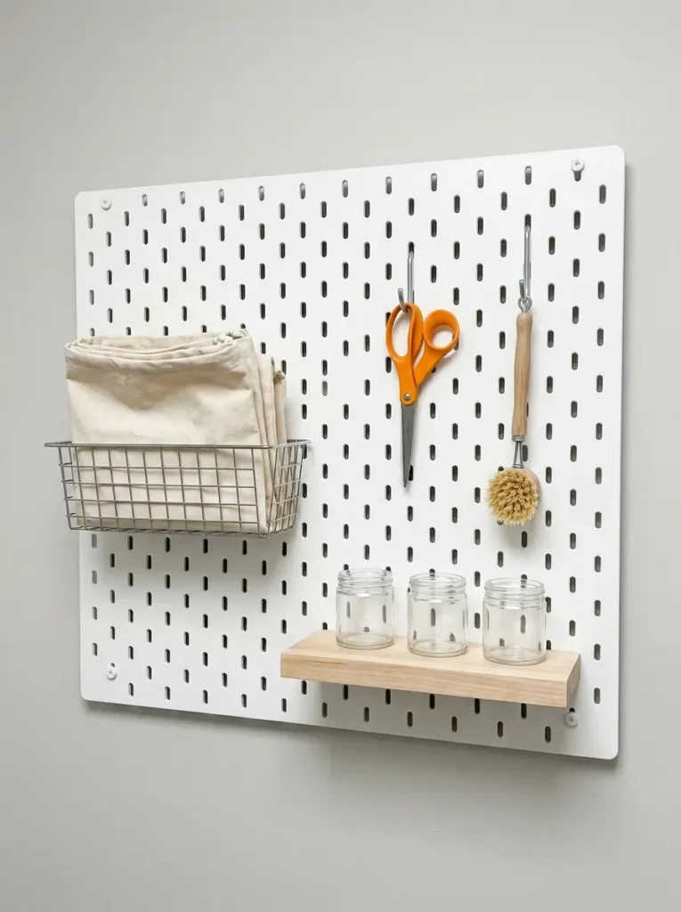 Add a Small Pegboard Wall