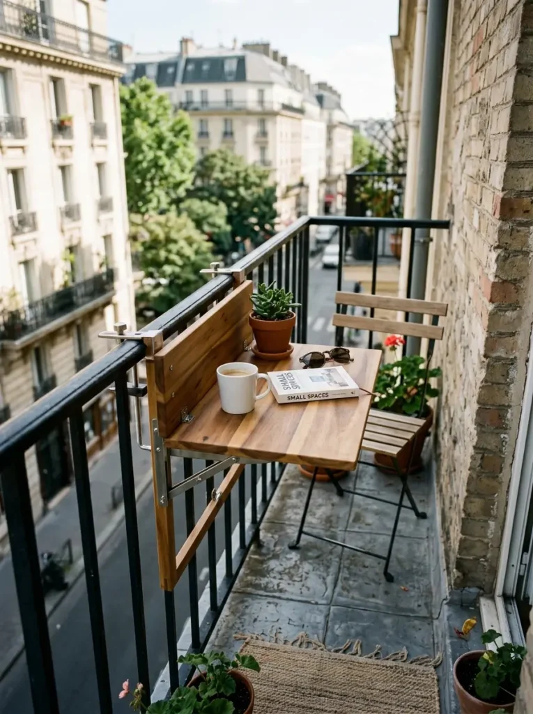 Add a railing table for very tiny balconies