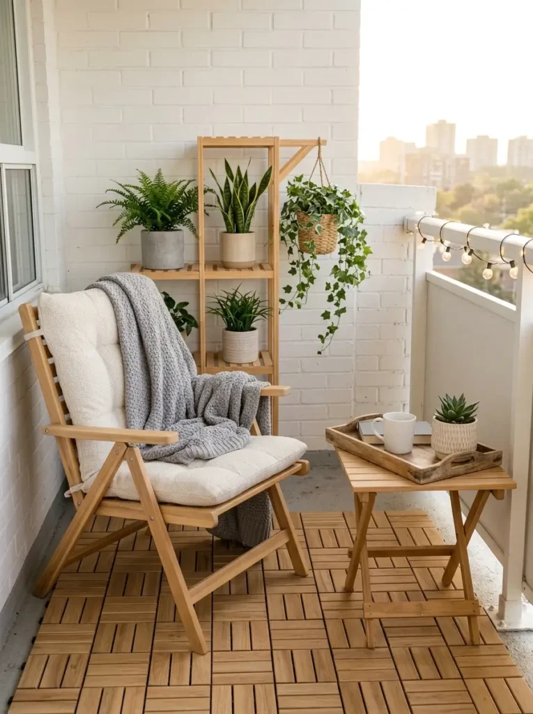 Add light wood accents