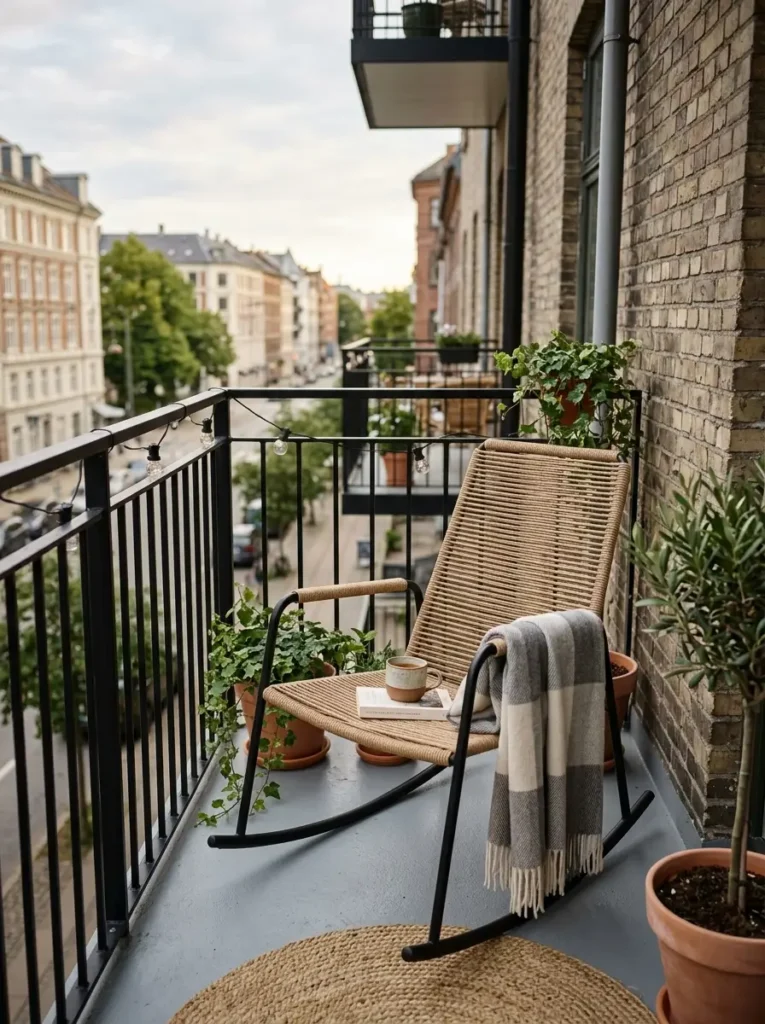 Bring in a Compact Outdoor Rocking Chair