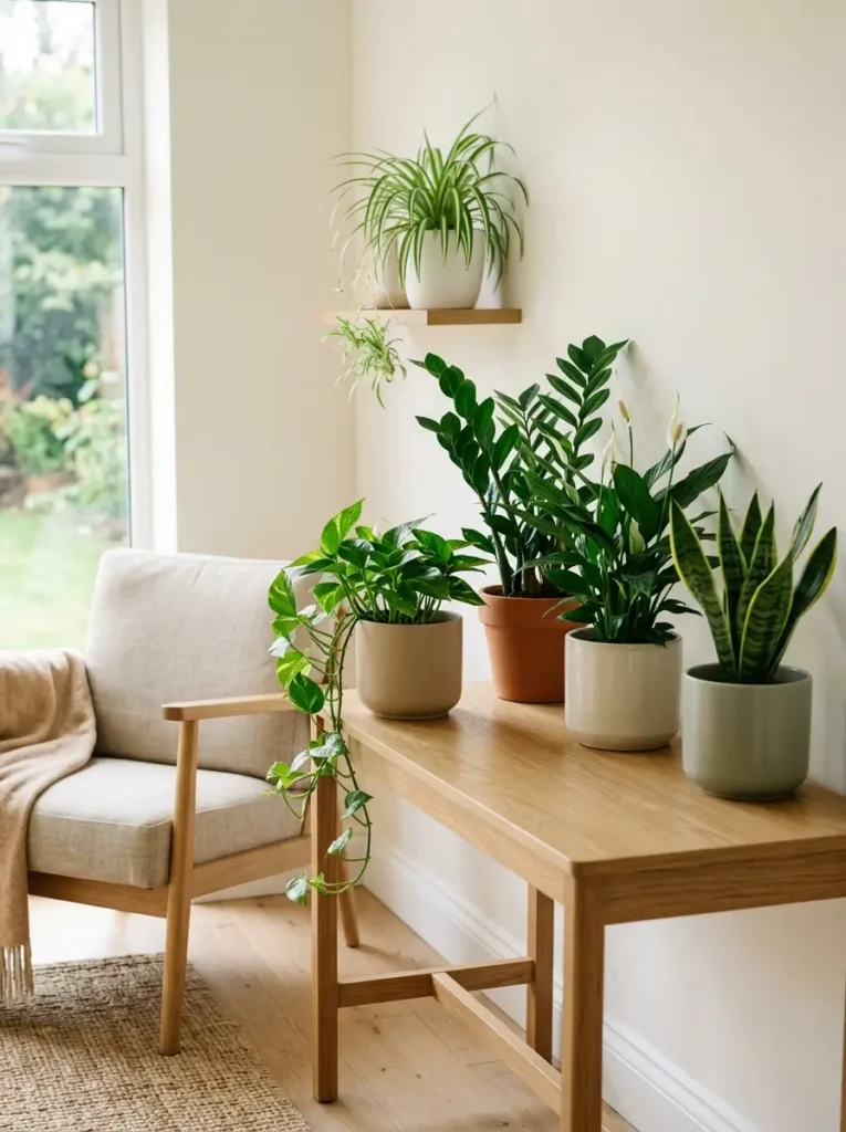 Bring in soft green through plants