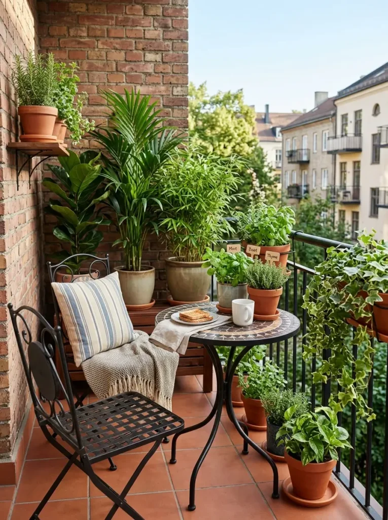 Build a plant-and-breakfast corner together