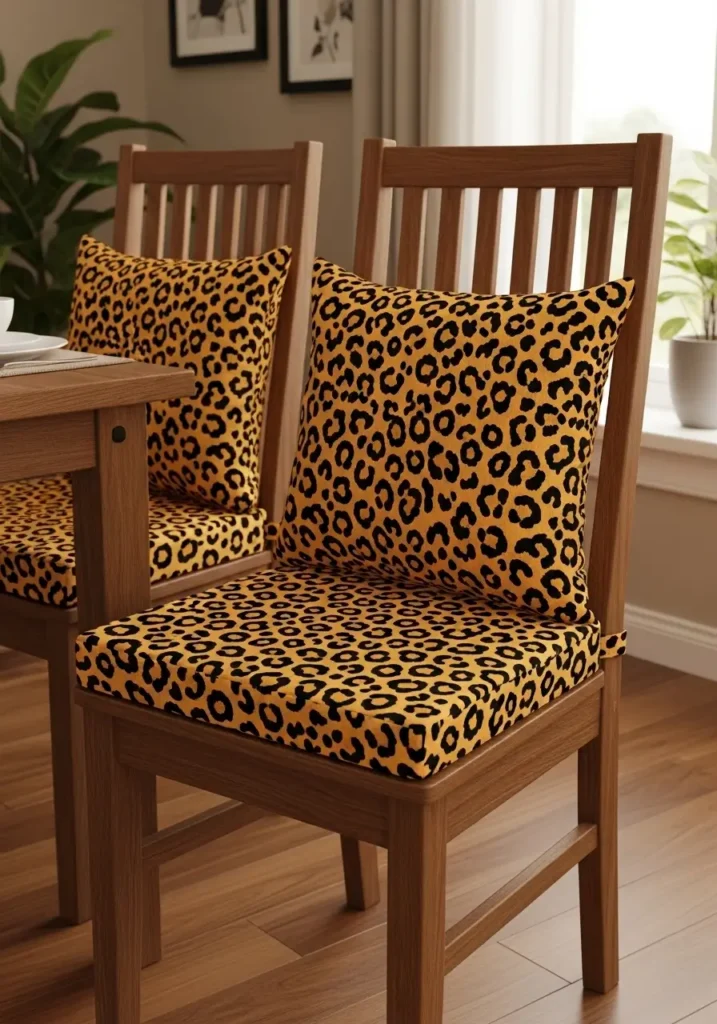 Cheetah Print Chair Cushions