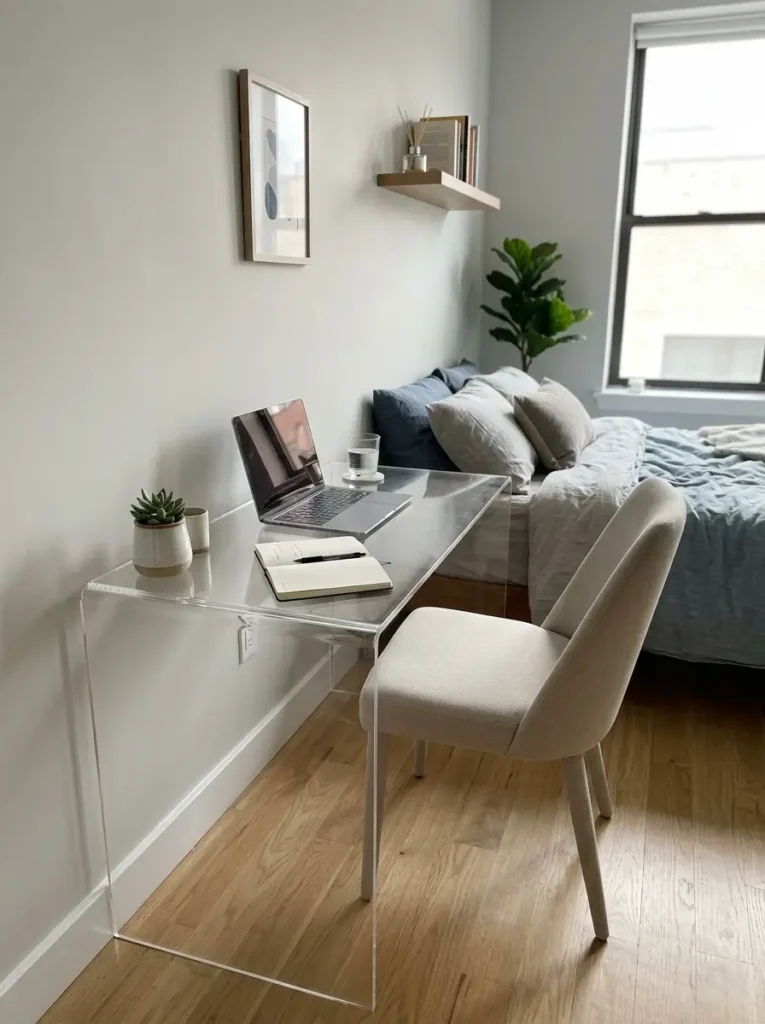 Choose a Clear Acrylic Desk for a Light Look