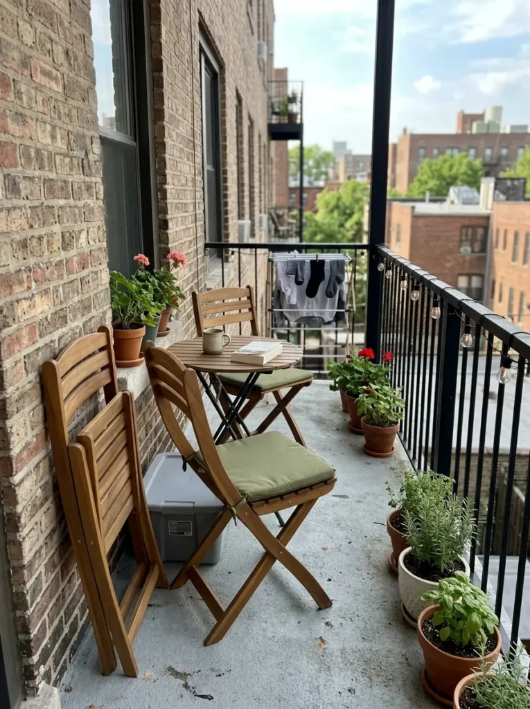 Choose foldable chairs to save floor space