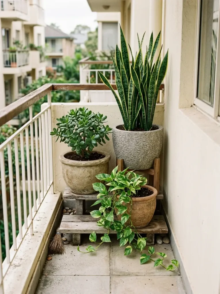 Create a narrow plant corner