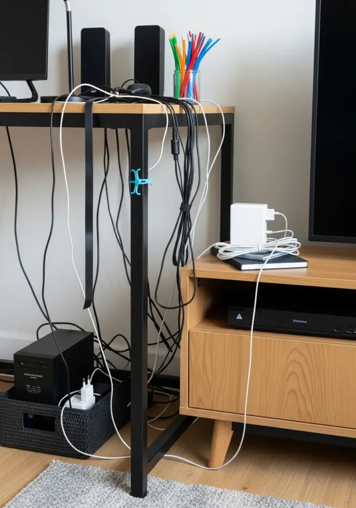 Hide Cables and Tech Clutter