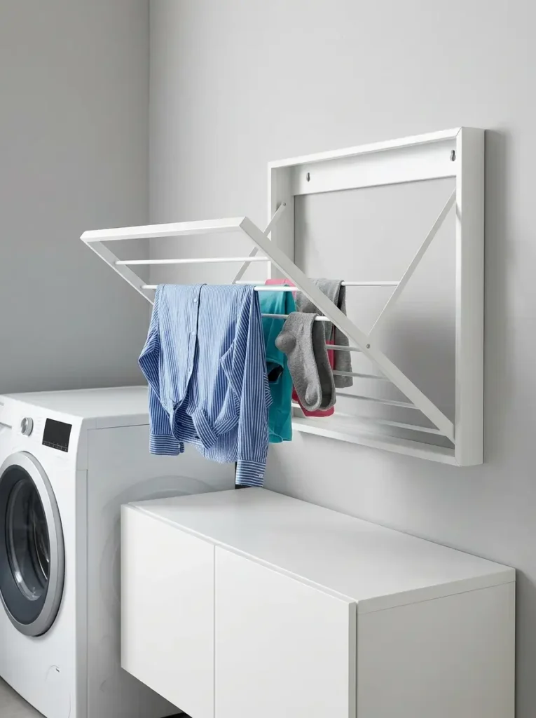 Install a Fold-Down Drying Rack