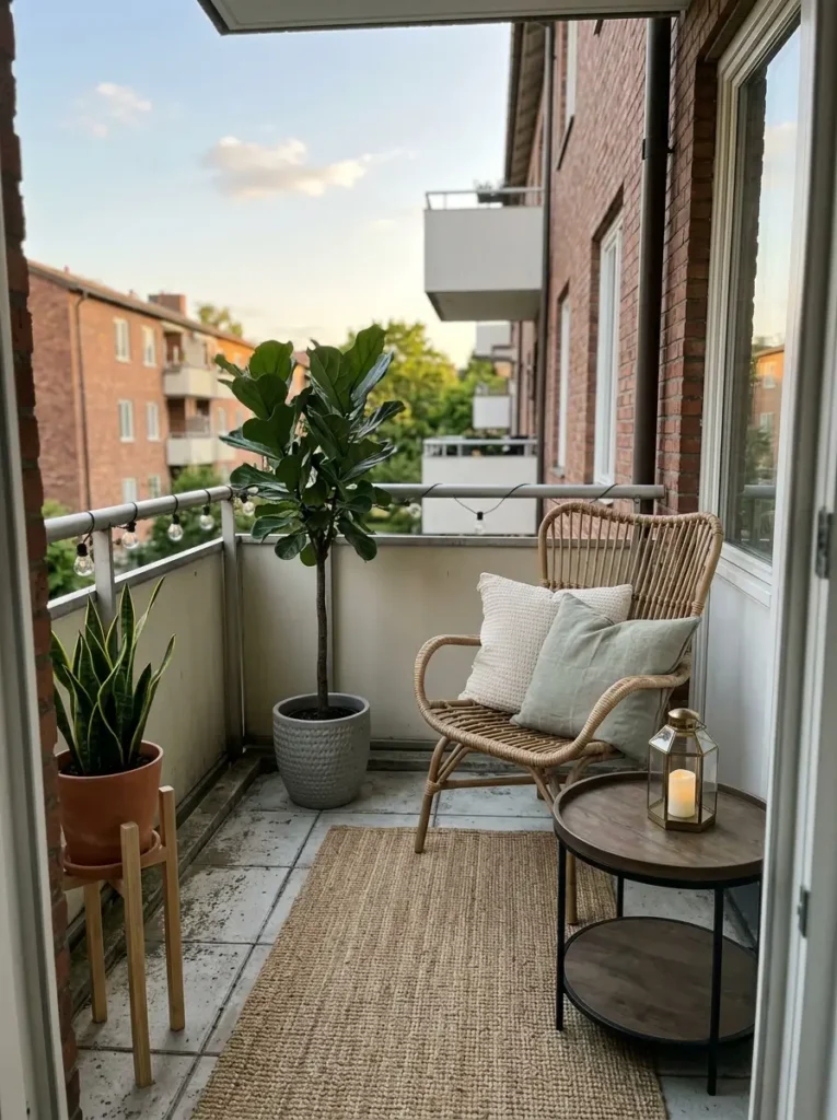 Keep decor pieces low and balanced
