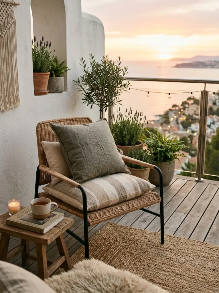 Layer cushions in simple textures