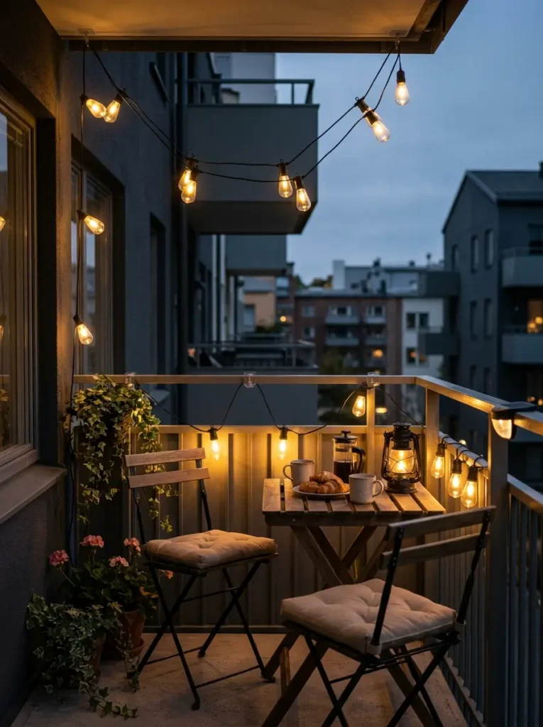 Pick warm lighting for early mornings and evenings