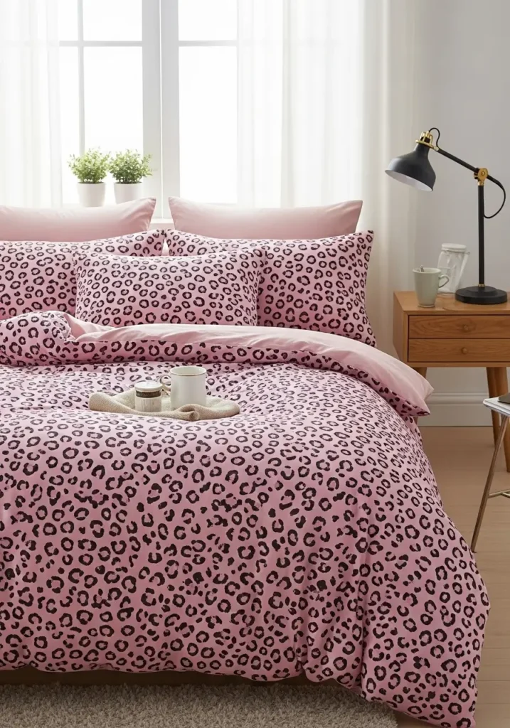 Pink Cheetah Print Bedding Sets