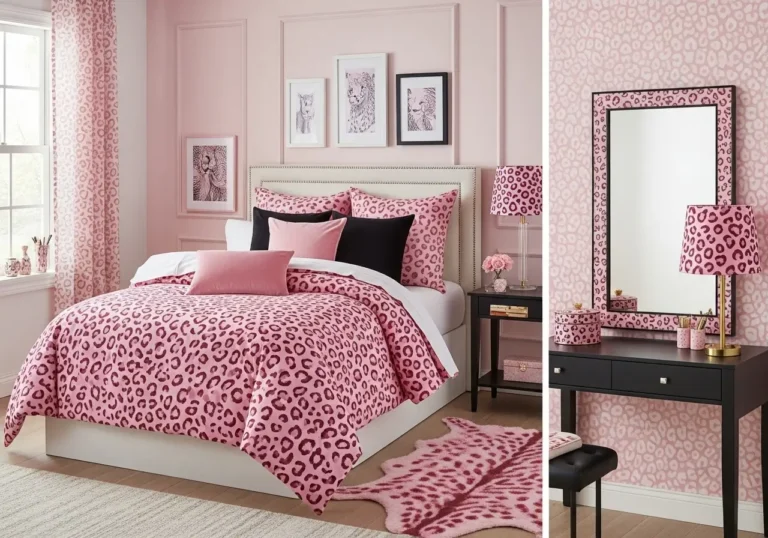 Pink Cheetah Print Decor Ideas for Small Bedrooms