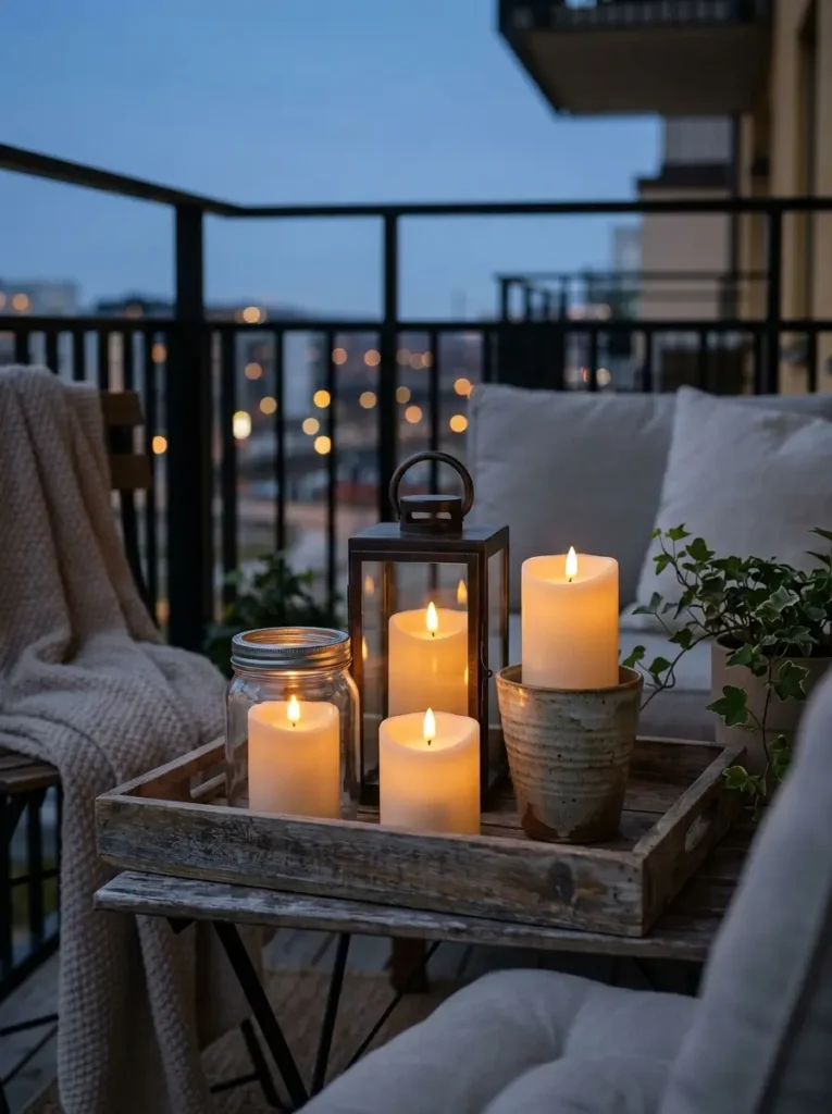 Place Flameless Candles in Glass Holders