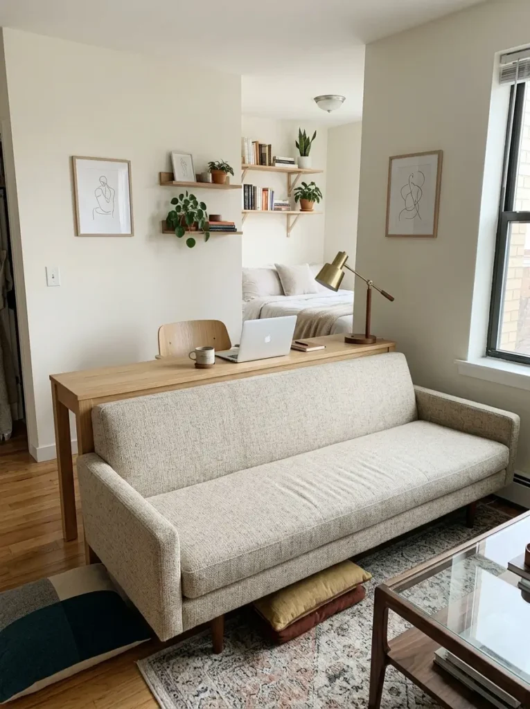Place a Desk Behind the Sofa