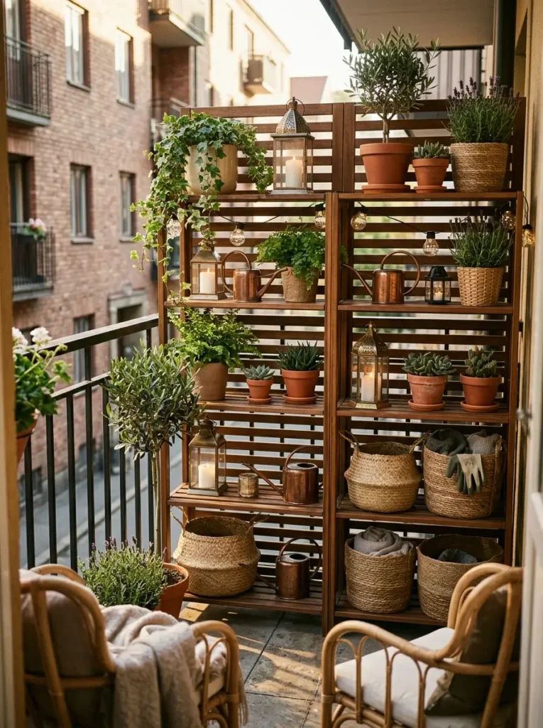 Place a Tall Shelf Along the Exposed Side