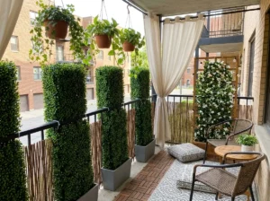Pretty Apartment Balcony Privacy Ideas for Renters
