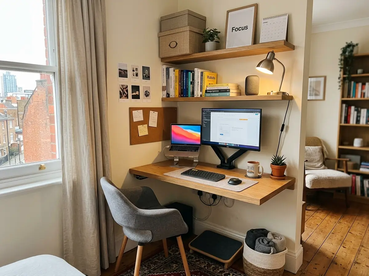 Small Apartment Desk Setup Ideas for Tiny Work Zones