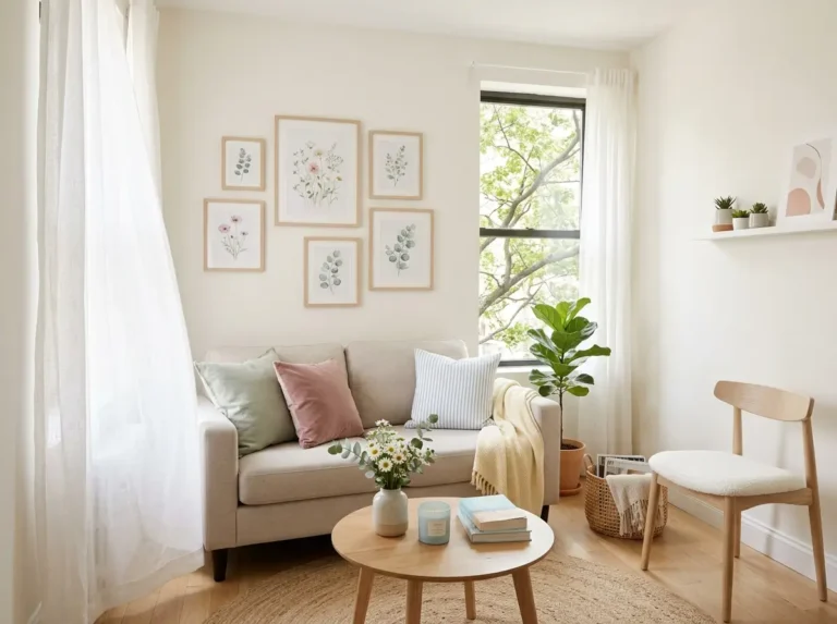Small Apartment Summer Refresh Ideas with Soft Colors