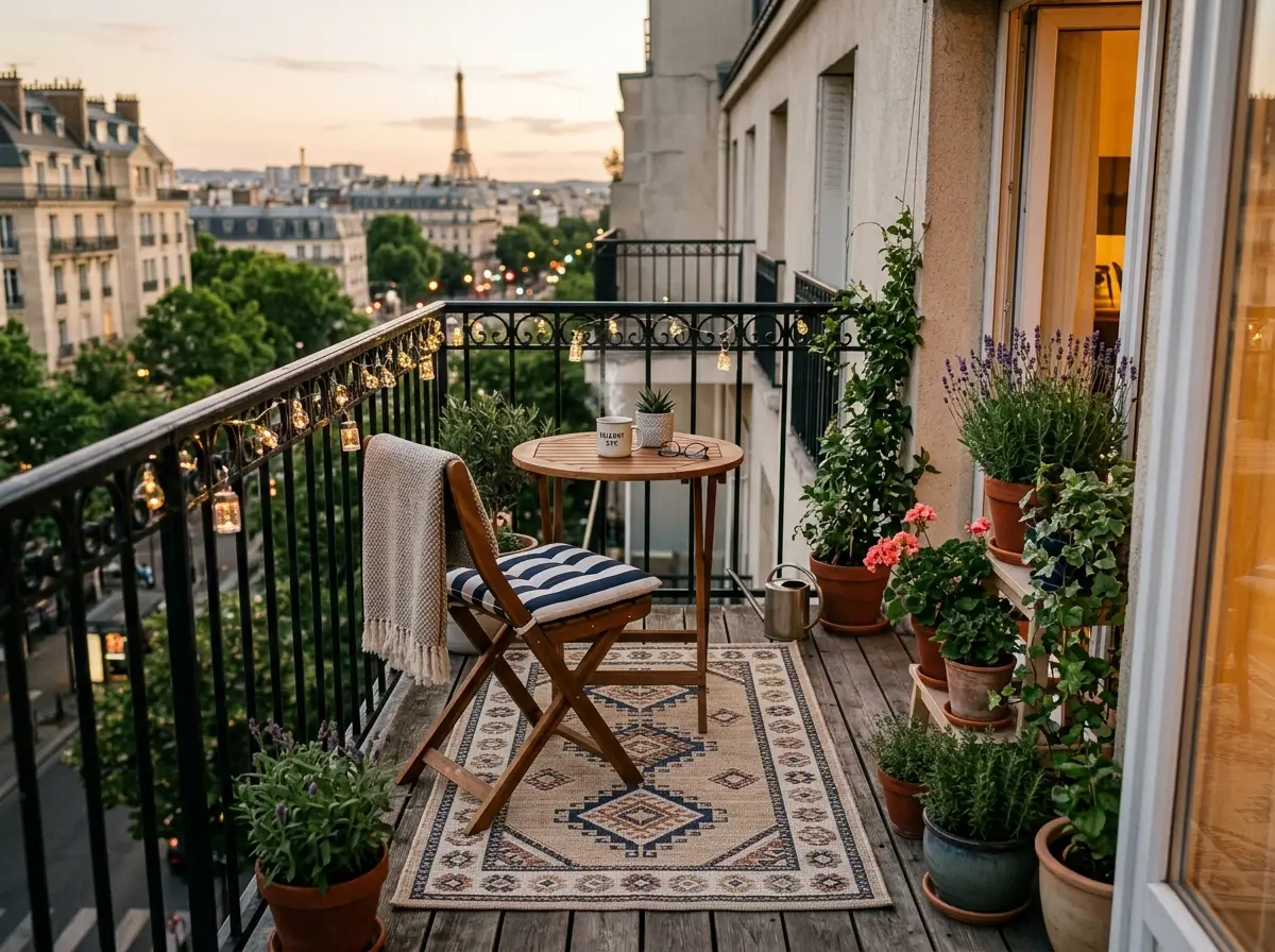 Small Balcony Outdoor Rug Ideas for Tiny Balconies