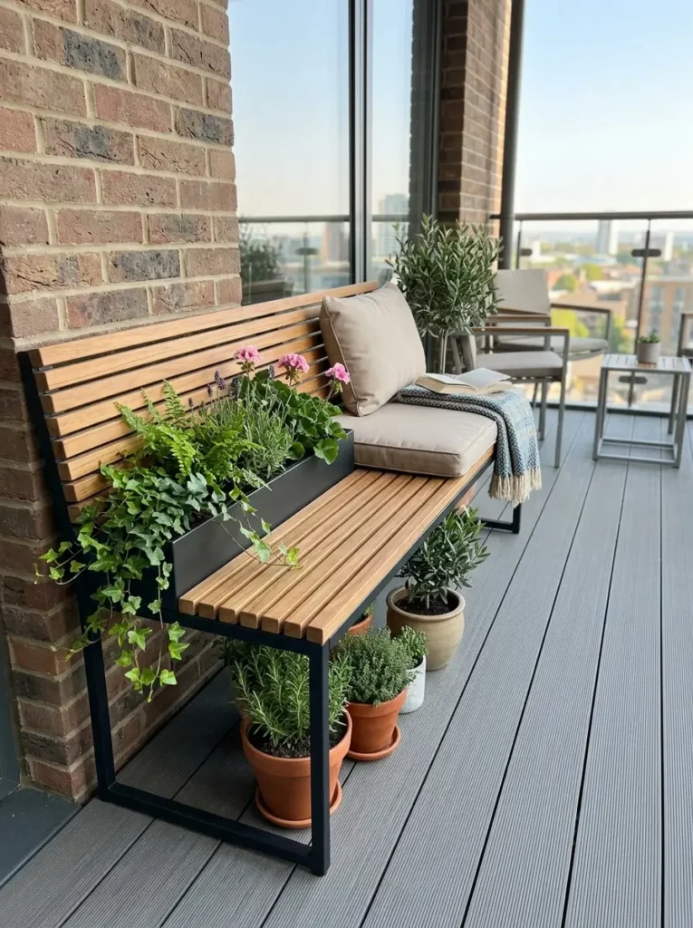 Style a Plant Corner with a Small Bench