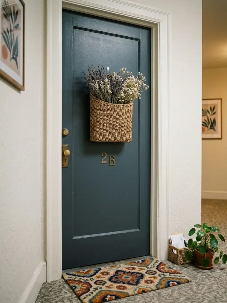 Style a Small Basket on the Door