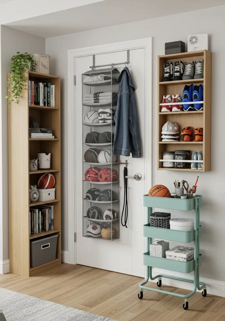 Use Vertical Storage Instead of Bulky Furniture
