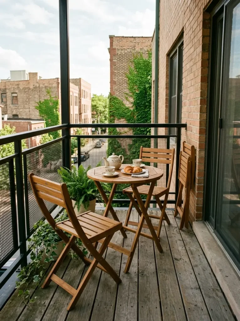 Use a Folding Bistro Set