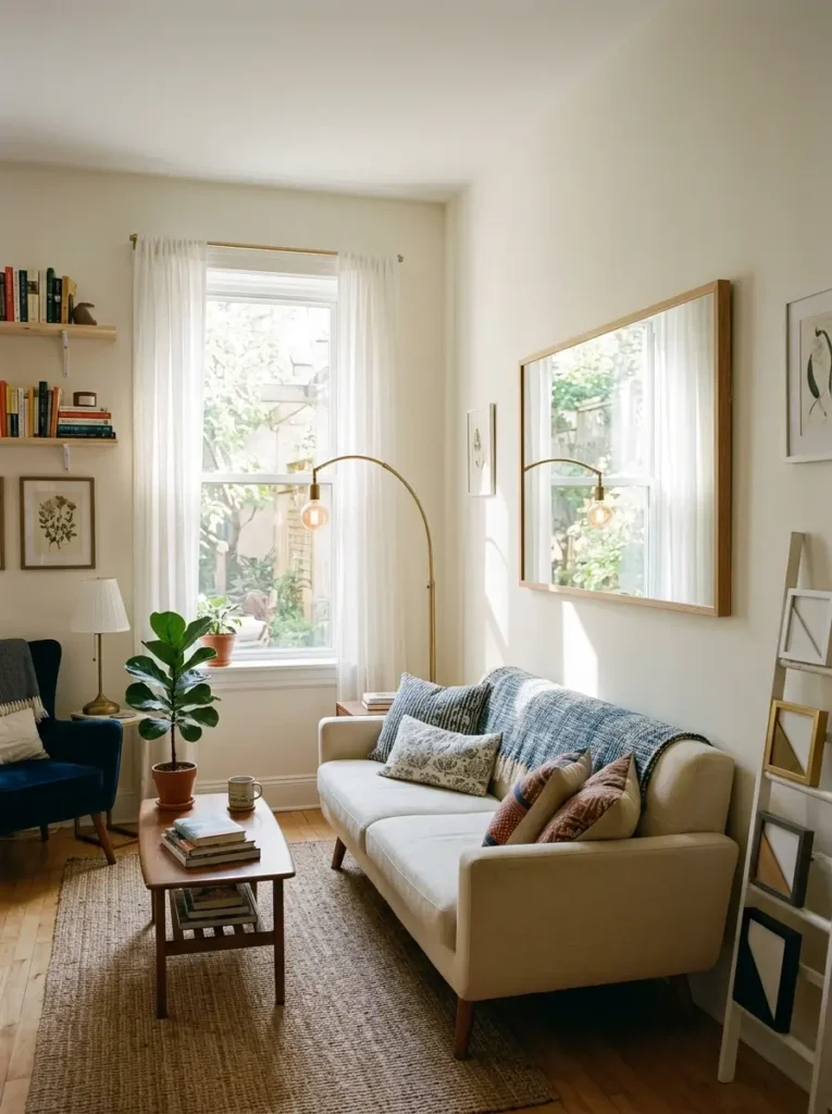Use mirrors to reflect soft light