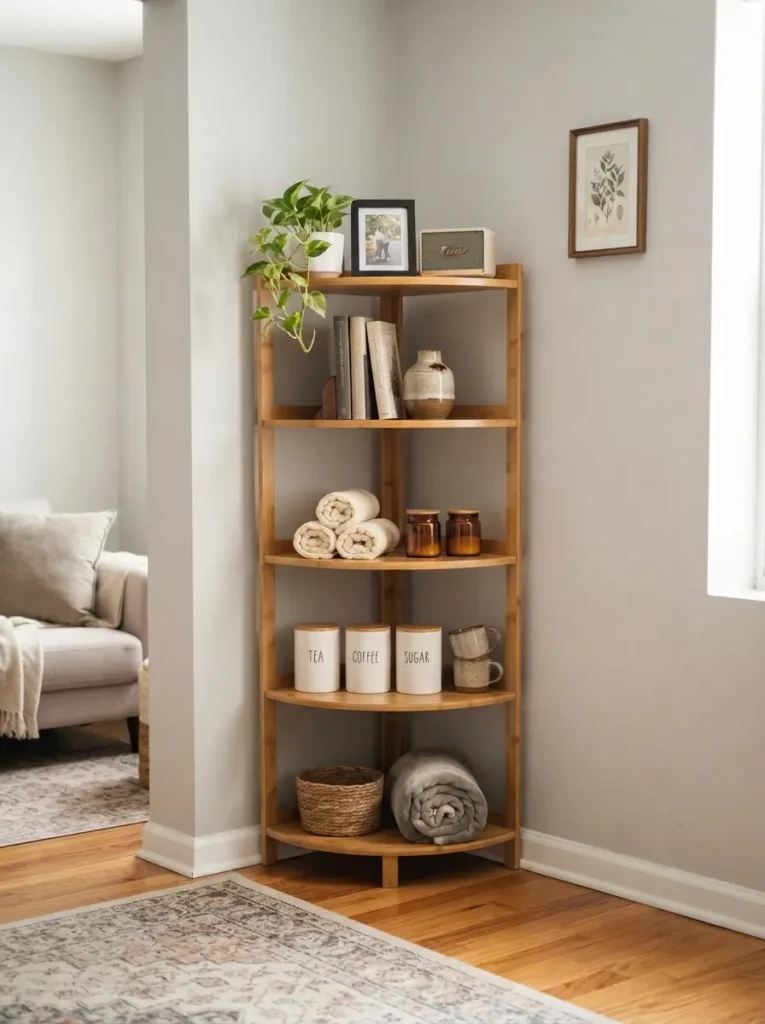 Add Corner Shelves to Use Dead Space