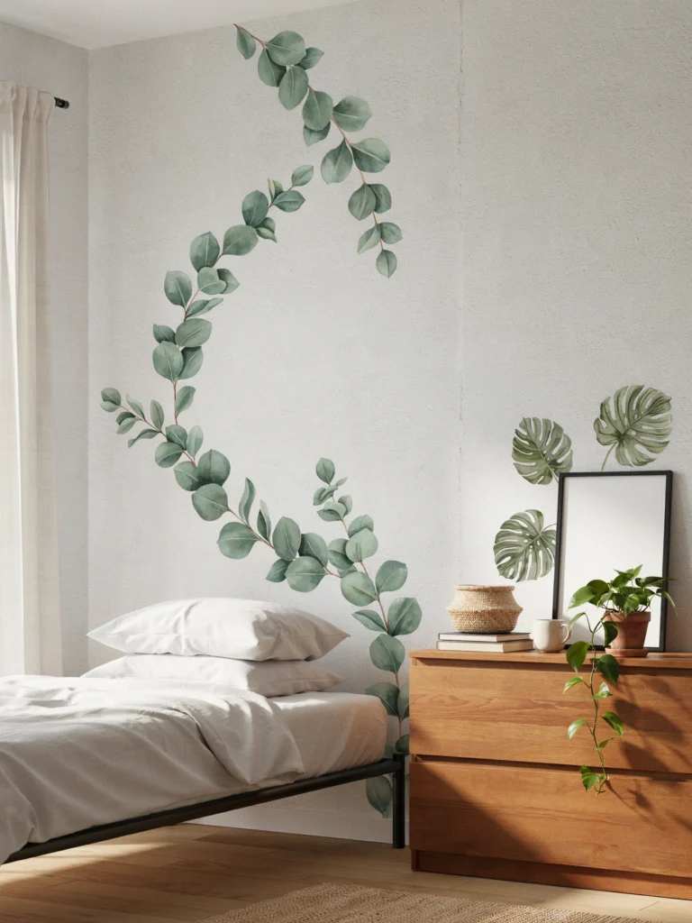 Add Removable Botanical Decals for a Fresh Wall