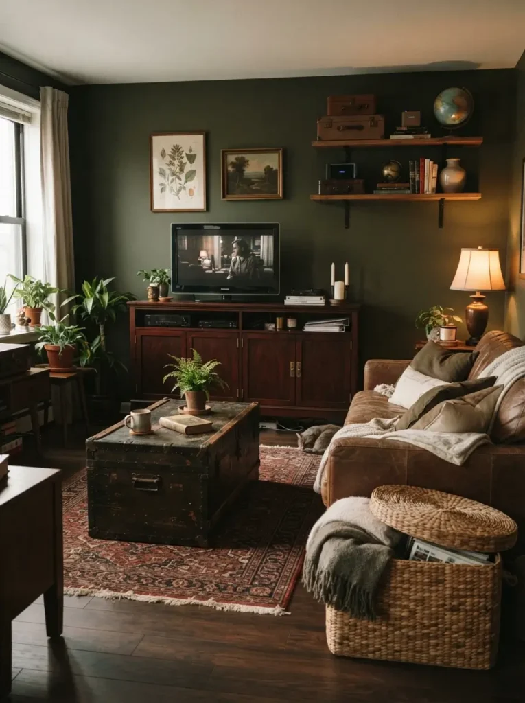 Add Vintage Storage That Hides Modern Clutter