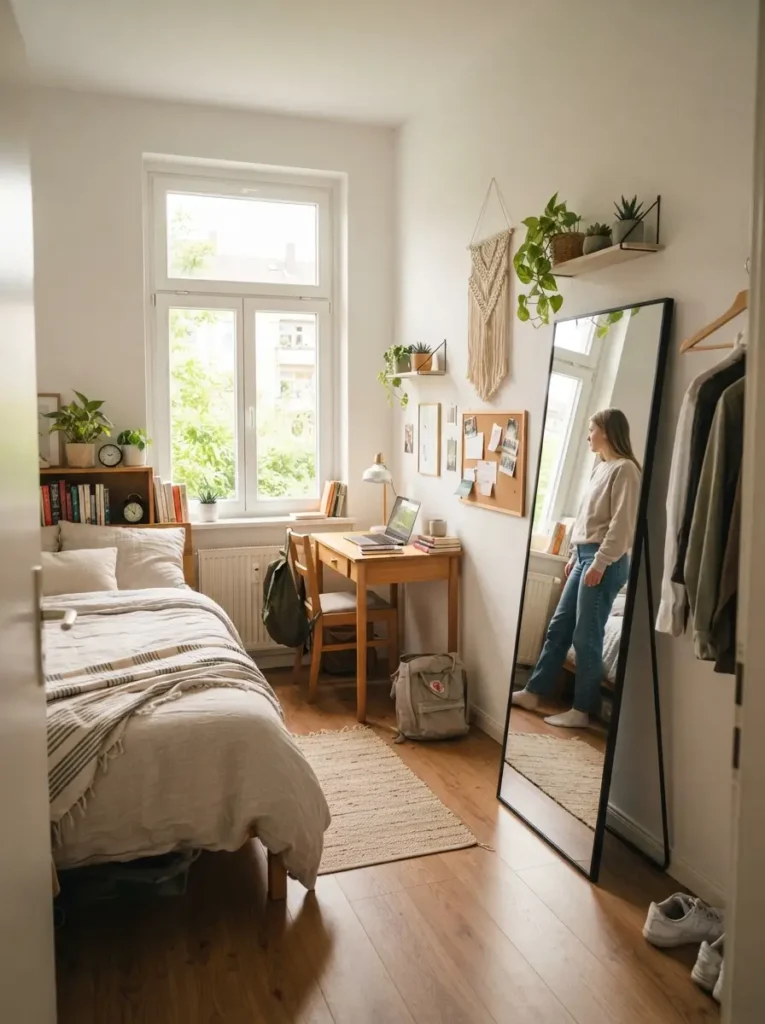 Add a Full Length Mirror for Light and Function