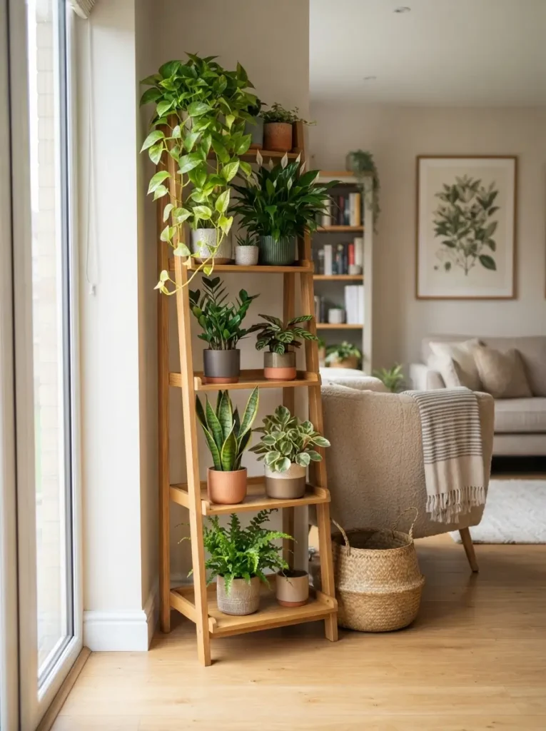 Add a Plant Stand for Layered Styling